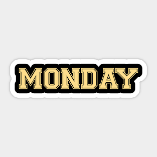 Luxurious Black and Gold Shirt of the Day -- Monday Sticker